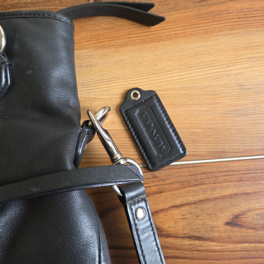 Coach Daisy Mia Black Leather Crossbody Bag Purse - Picture 15 of 16